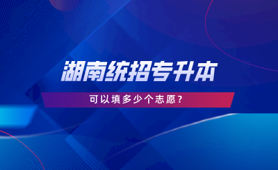 湖南統(tǒng)招專(zhuān)升本可以填多少個(gè)志愿.png