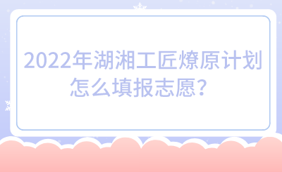 2022年湖湘工匠燎原計(jì)劃怎么填報(bào)志愿？.png