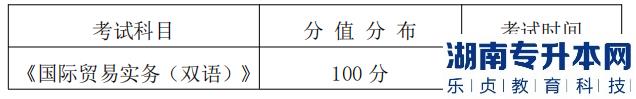 湖南信息學院專升本考試科目、分值分布及考試時間