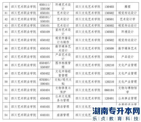 四川文化藝術(shù)學(xué)院2023年專(zhuān)升本招生專(zhuān)業(yè)(圖4)